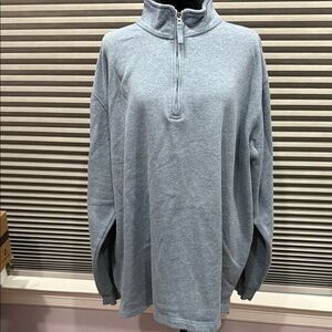 Men's Gray Quarter-Zip Sweater